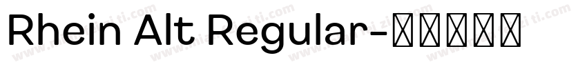 Rhein Alt Regular字体转换